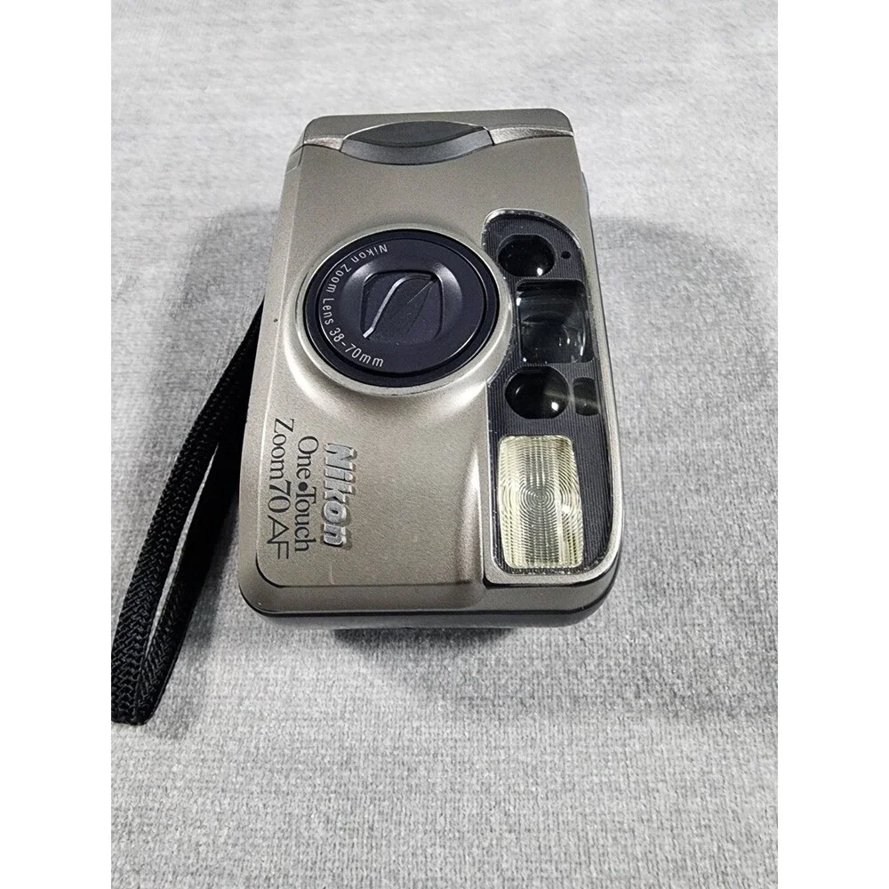Nikon One Touch Zoom 70 QD 35mm Film Camera Point Shoot WORKS